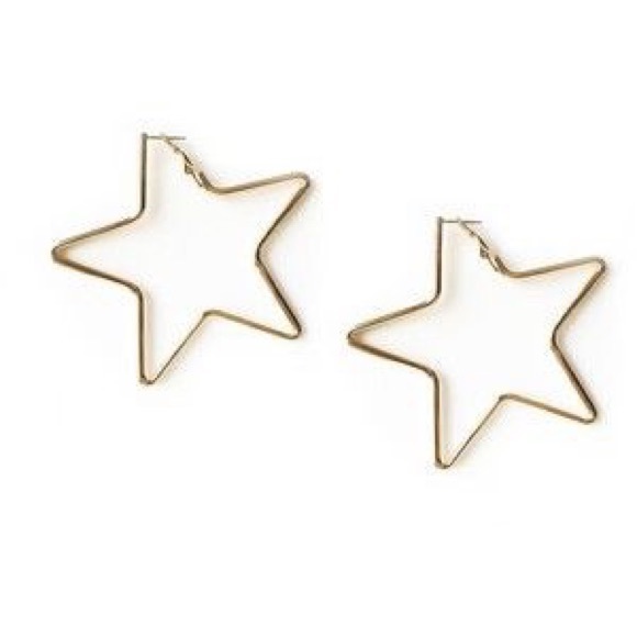 ⭐️  Star Hoop Earrings ⭐️ - Picture 2 of 2